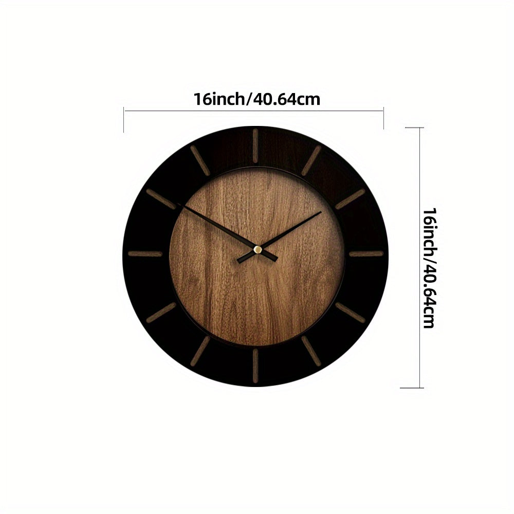 Serenity Timepiece – Quiet Wooden Wall Clock for Home Elegance