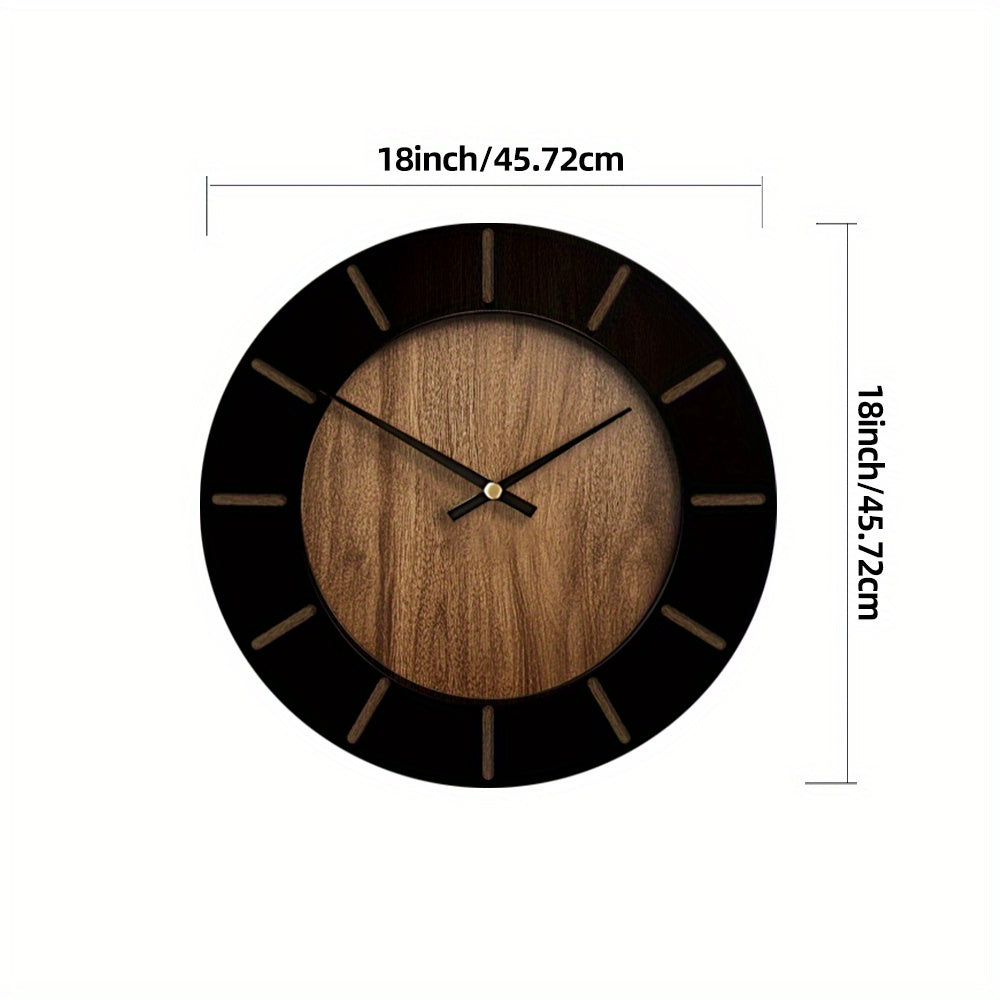 Serenity Timepiece – Quiet Wooden Wall Clock for Home Elegance