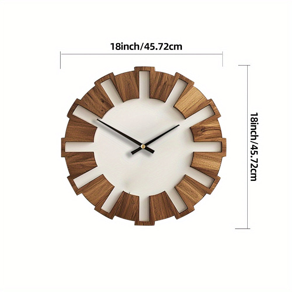 Heritage Harmony – Elegant Wooden Wall Clock for Every Space