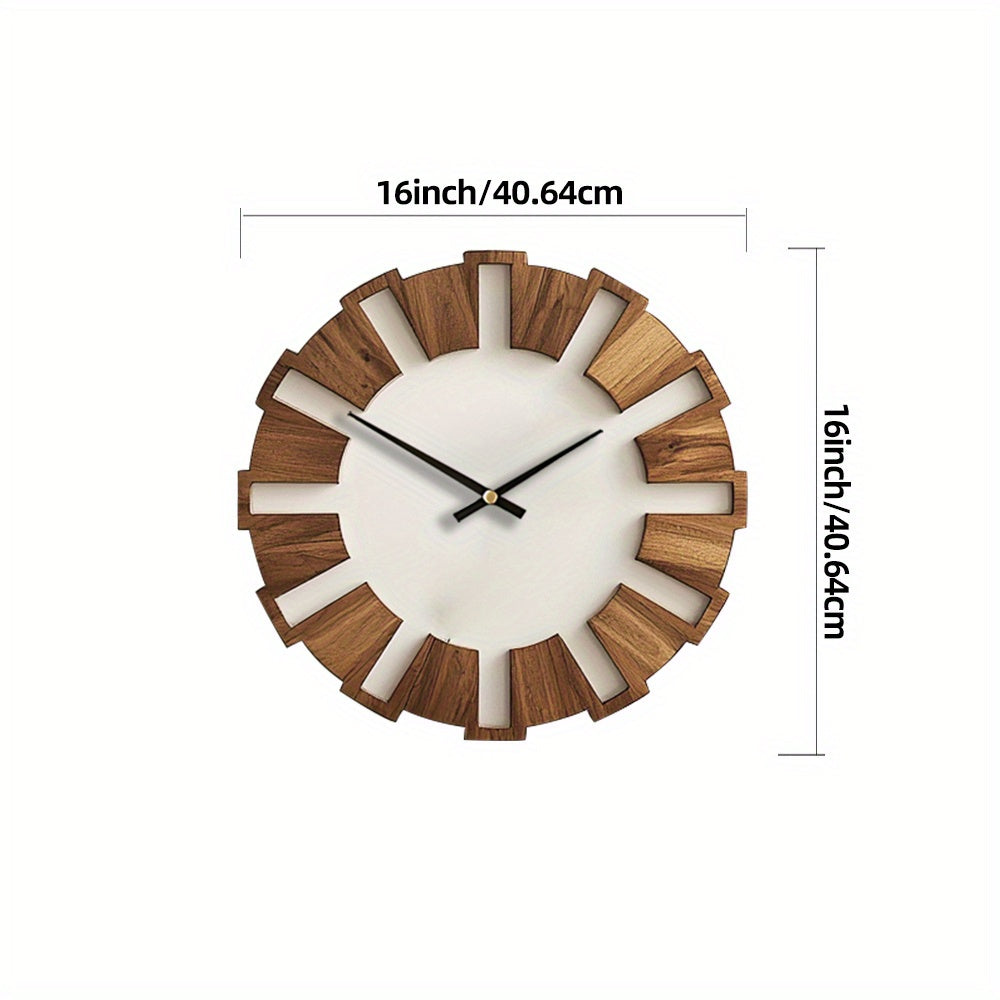 Heritage Harmony – Elegant Wooden Wall Clock for Every Space