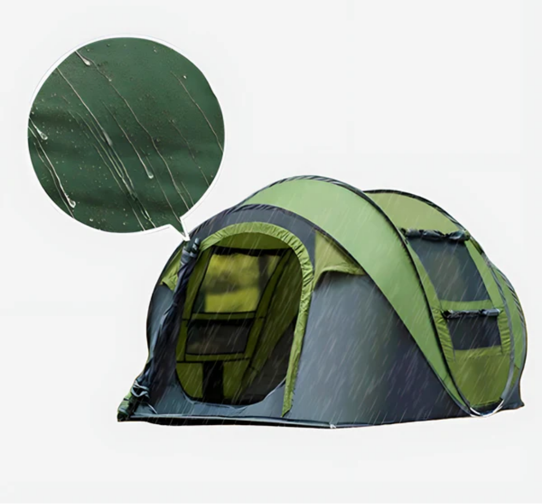 Quick-Setup 4-Person Camping Tent - Waterproof & Portable