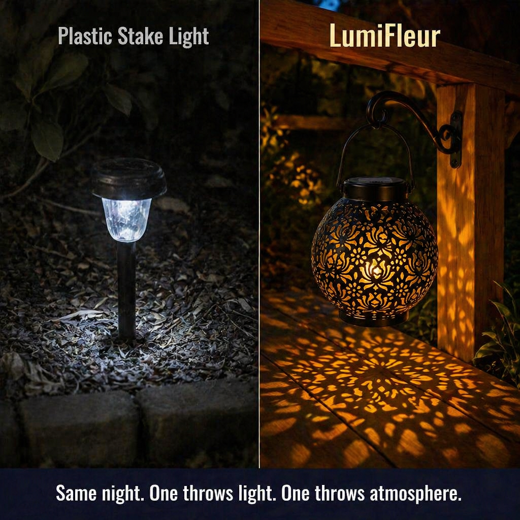 LumiFleur™ Solar Lantern — Project Enchanting Floral Shadows Throughout Your Backyard