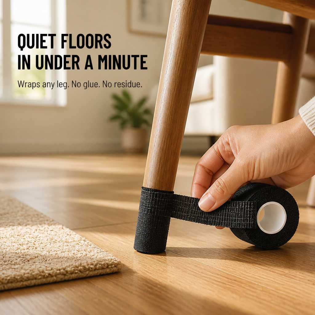 SilencioGuard™ — Cover Any Furniture Leg to Prevent Scratches & Screech