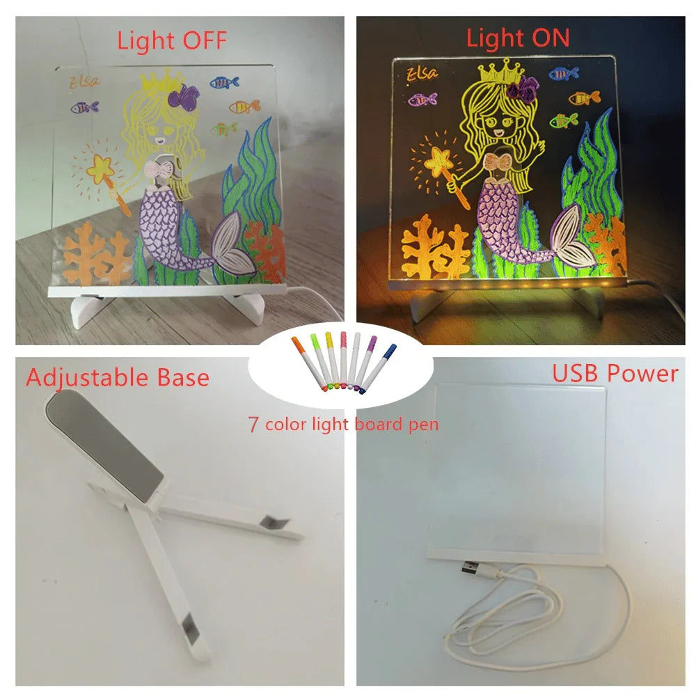 LumoSpark™ — Ignite Your Child’s Imagination with Glowing, Mess-Free Masterpieces