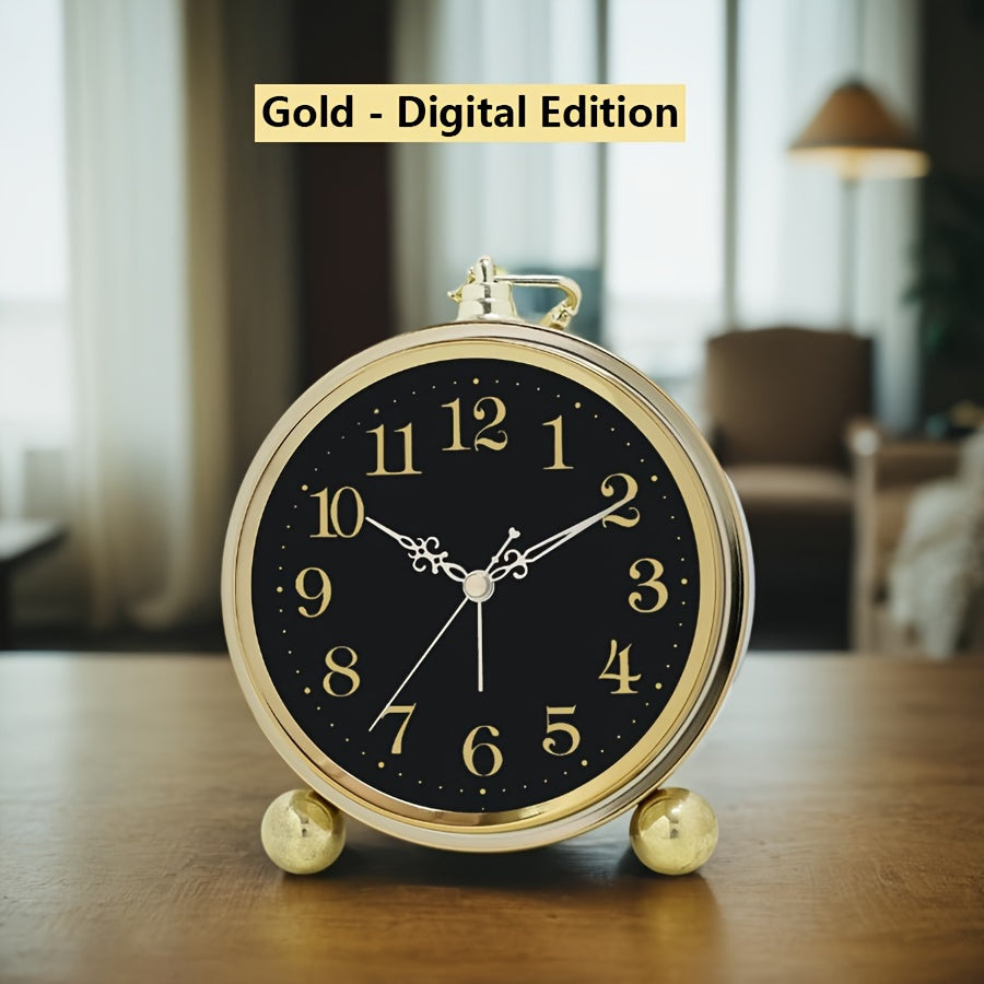 Timeless European-Style Silent Desk Clock for Peaceful Spaces