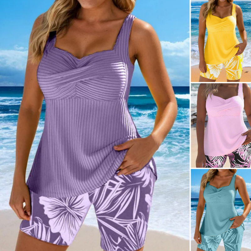 CurvaLuxe™ Two-Piece Beach Set — Own Every Curve with Unshakable Comfort and Confidence