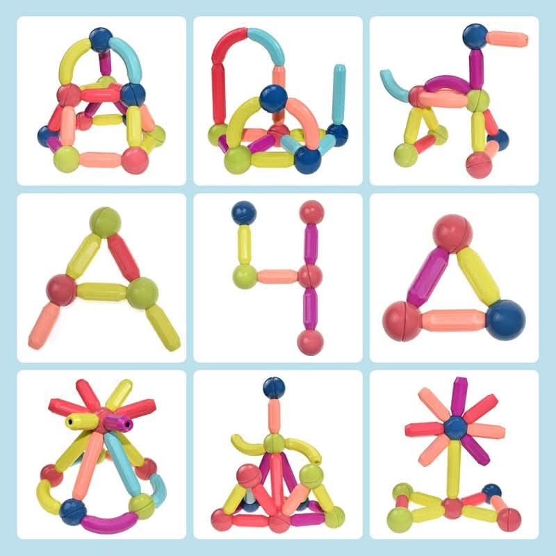 Imaginative Magnetic Building Sticks for Creative Play