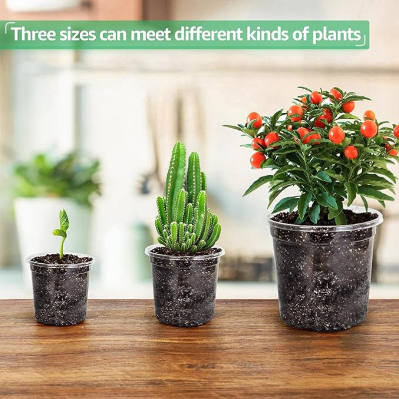 ClearView Seed Pots – 15-Pack for Effortless Seedling Growth