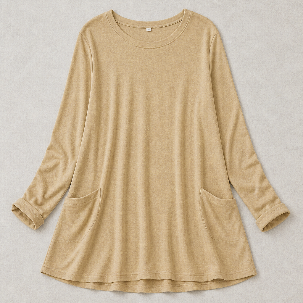 ElevéaComfort™ – Loose-Fit Tunic with Side Pockets for Easy Relaxation