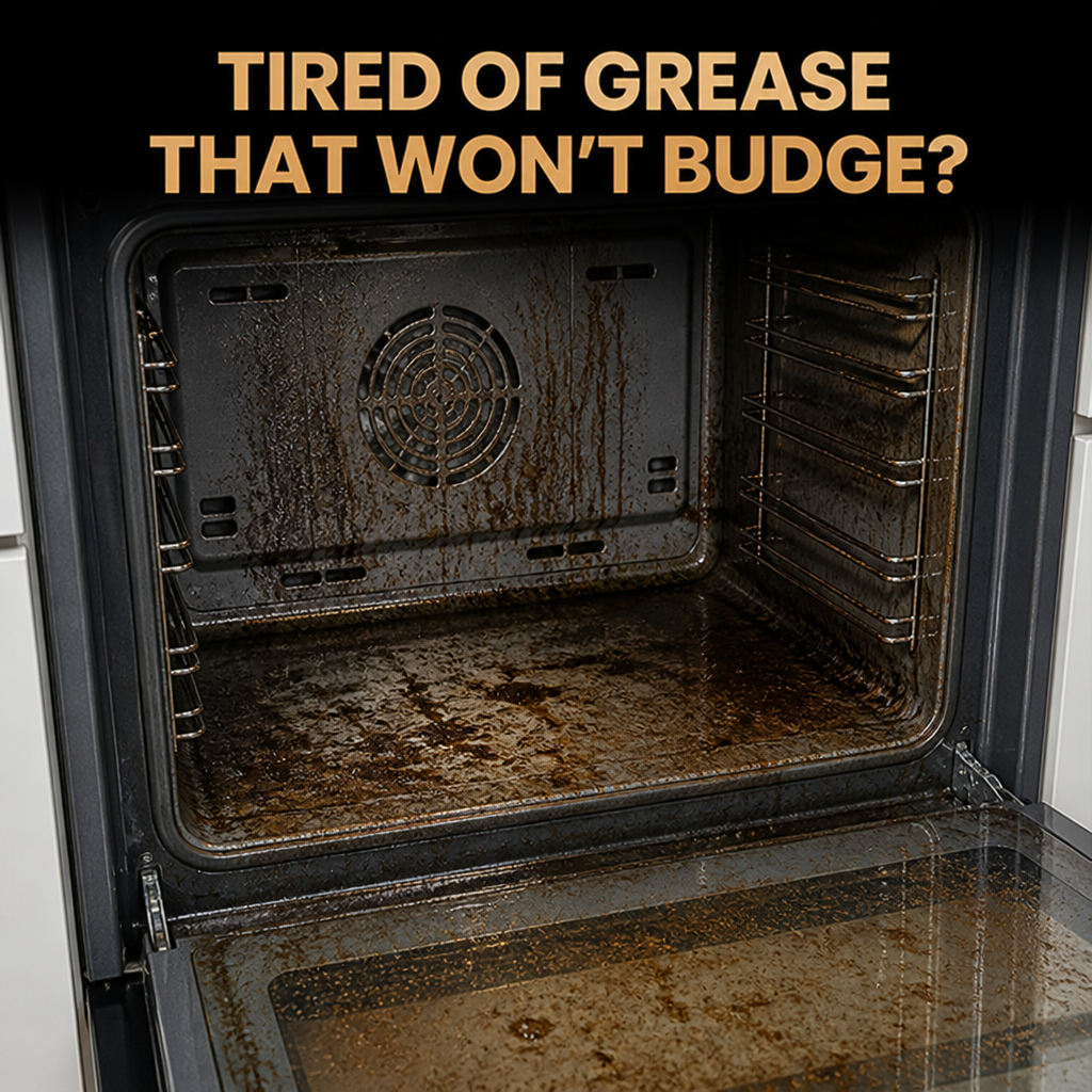 GlareEase™ — Melt Burnt-On Oven Grease in 5 Minutes, Zero Scrubbing