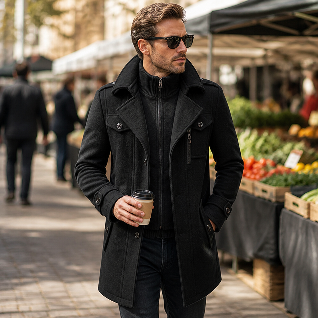 Double Shield Wool Coat™ — Command Warmth and Confidence Wherever You Go