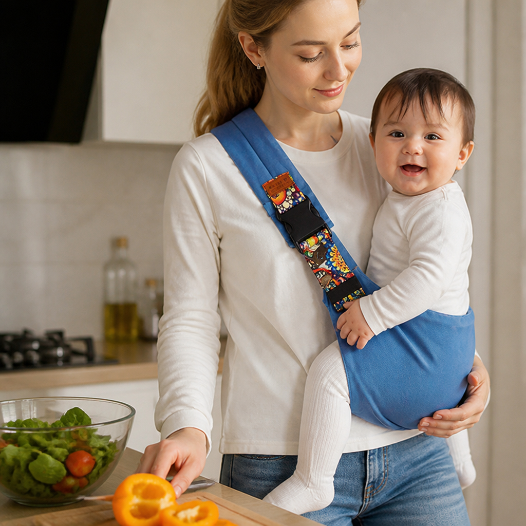 NurturaNest™ BabySling — Move Freely While Keeping Your Baby Safe and Snug Every Step of the Way