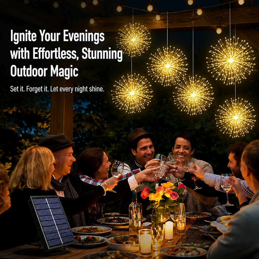 LumaGlint™ — Ignite Your Evenings with Effortless, Stunning Outdoor Magic