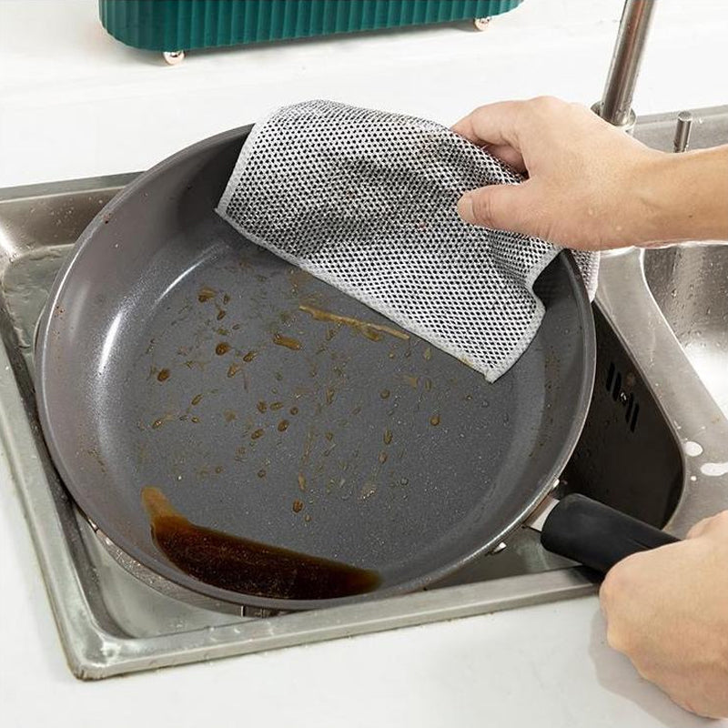 Metal Cleaning Cloths | Kitchen and Cookware Wipes | ShinePro (4 Pack)