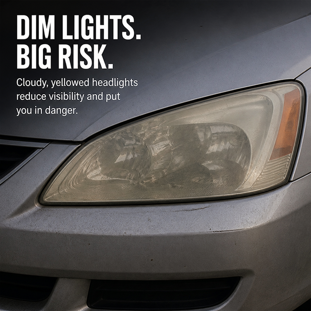 RadiantBeam™ Restoration Kit — Bring Your Headlights Back to Life and Own the Night with Crystal-Clear Confidence