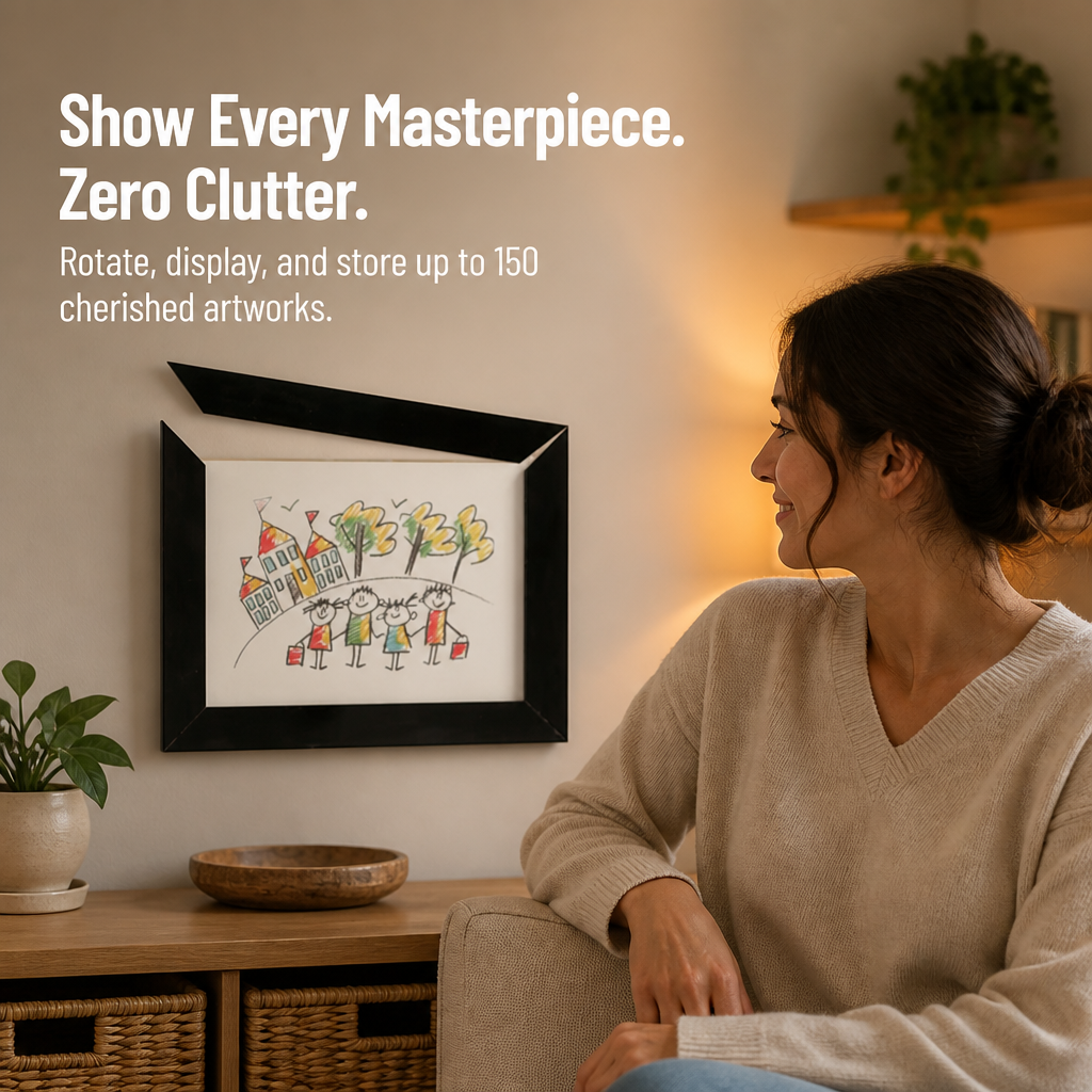 Artisly™ Rotating Memory Frame — Turn Every Masterpiece Into Proud, Clutter-Free Joy