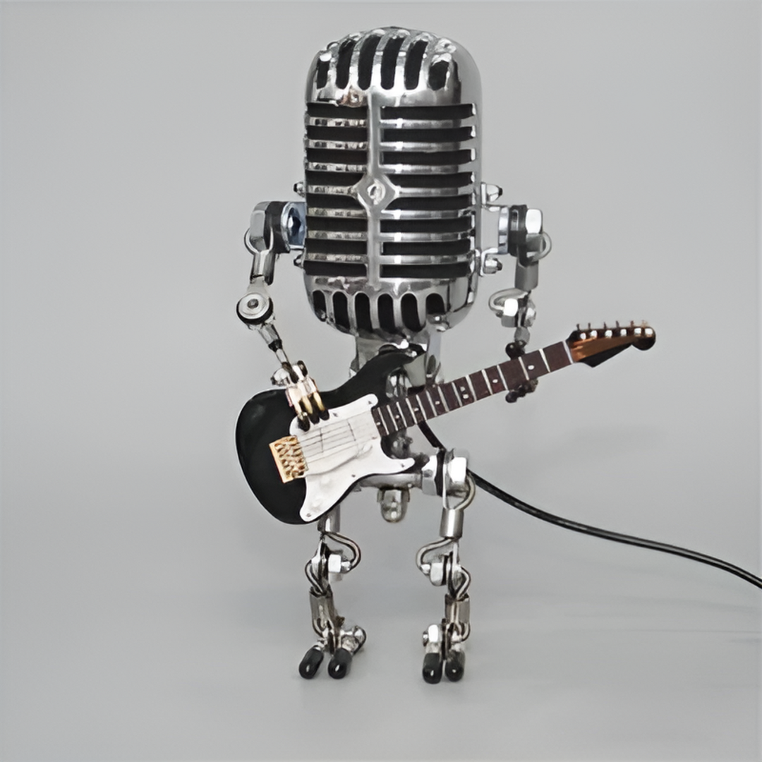 Charming Robot-Inspired Desk Lamp