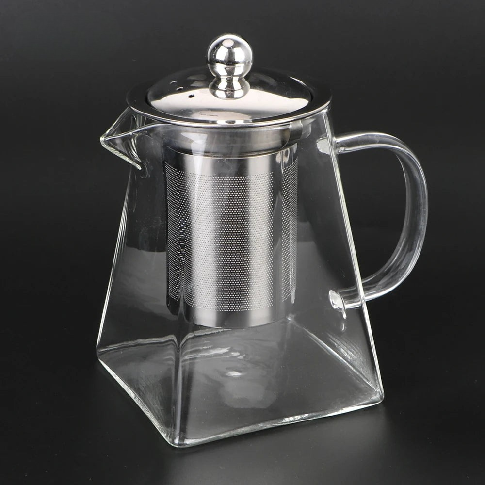 Elegant Infuser Teapot – Durable Borosilicate Glass for Loose Leaf Tea