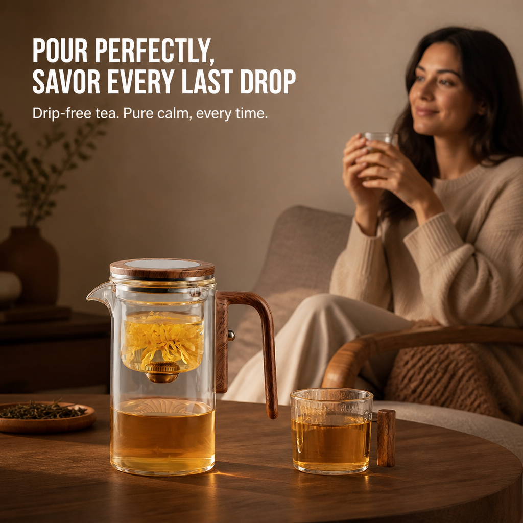 SereniSip™ — Experience Effortless Elegance and Pure Calm in Every Pour