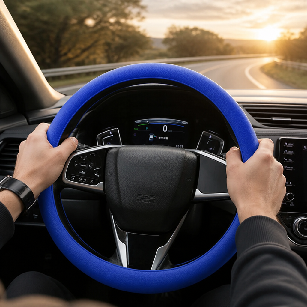 GripLux™ — Drive with Unshakable Control and Year-Round Comfort
