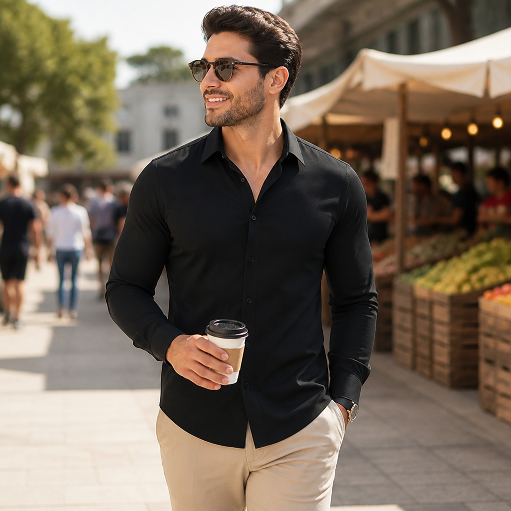 LucentFlex™ Shirt — Move Freely, Look Sharp, Own Every Moment