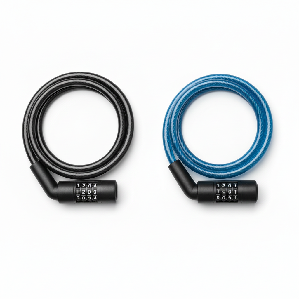 SecureFlex - Heavy-Duty Steel Cable Lock with Custom Code Access