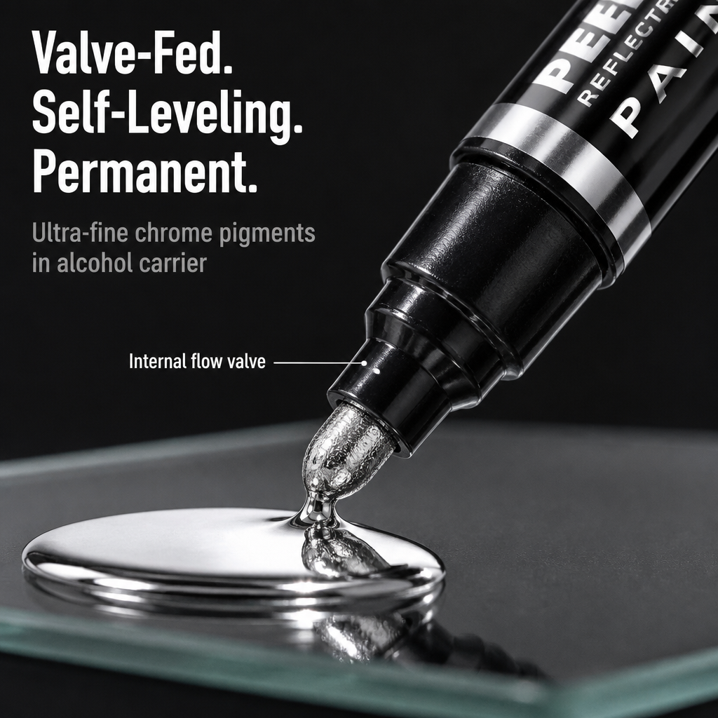Reflectra™ — Liquid Chrome Paint That Dries to a Reflective Mirror Finish