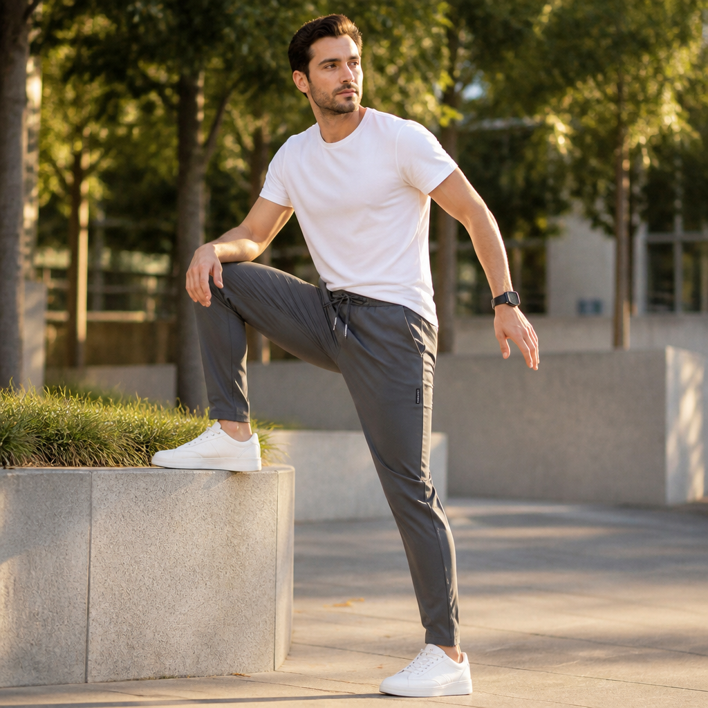 NovaEase™ – Lightweight Stretch Pants with Quick-Dry Fabric and Tapered Fit