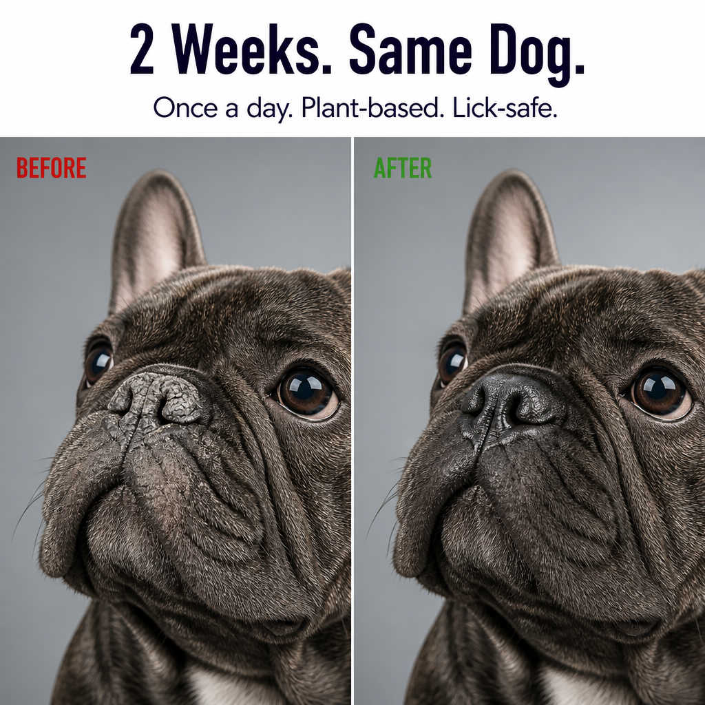VeluraPaw™ — Restore His Crusty "Old-Man Nose" to Smooth, Healthy Black