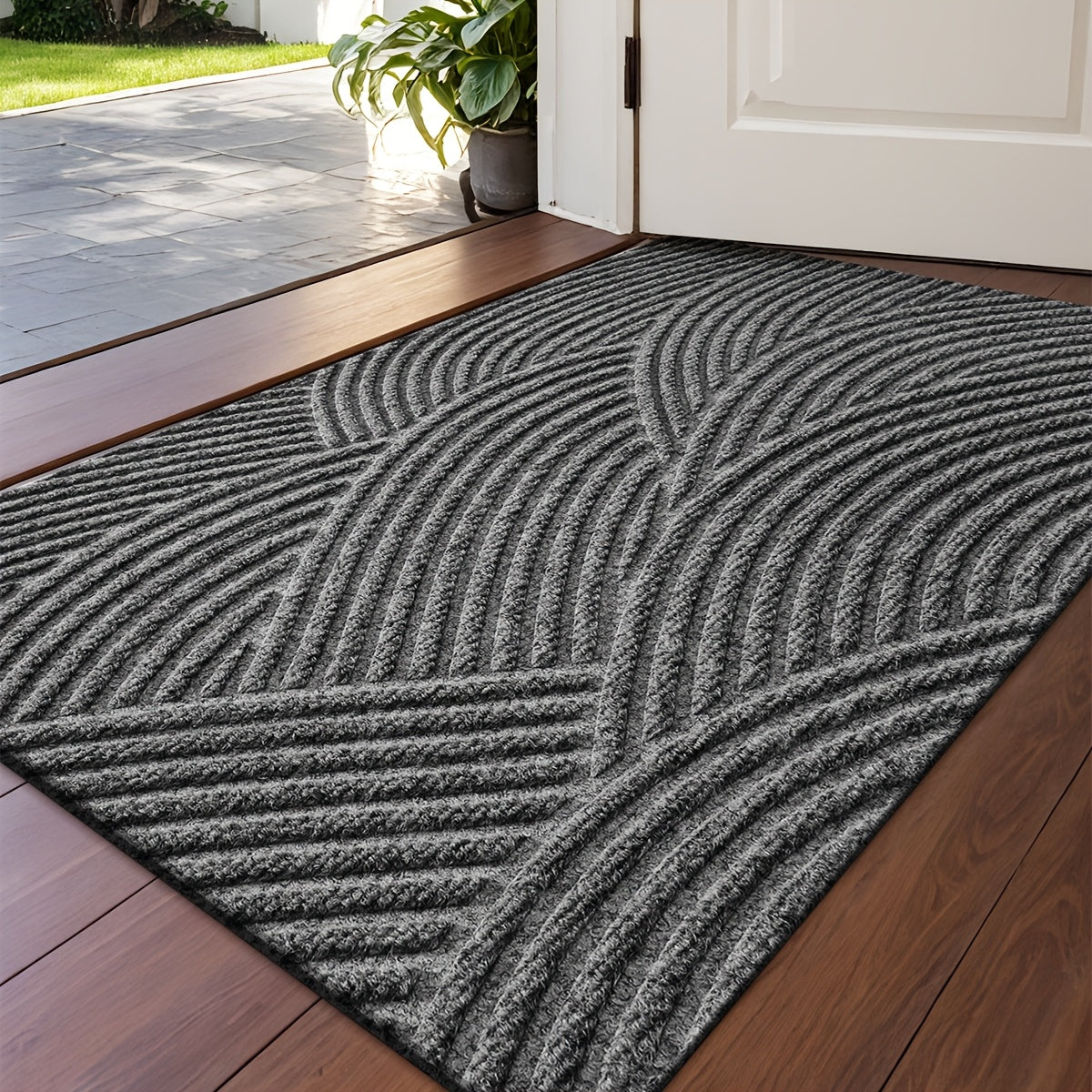 Stylish Non-Slip Geometric Entryway Mat for Your Home