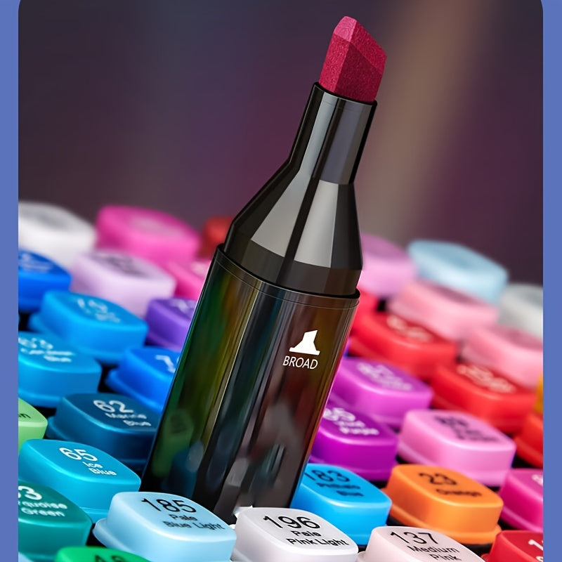 Double-Sided Marker Set with 168 Colors