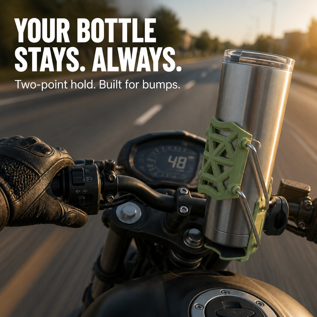 VeloGrip™ — Secure Your Bottle Firmly to Prevent Bouncing on Rough Rides