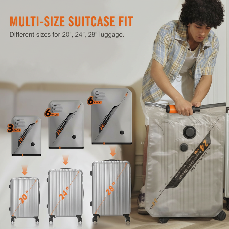 GlideSeal™ — Slash Luggage Bulk and Travel Light Like a Pro