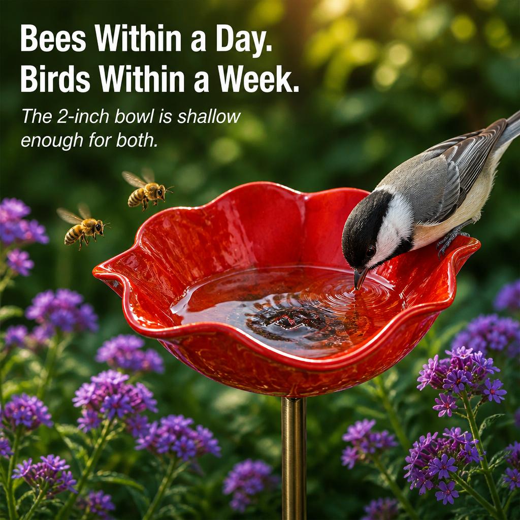 LiveFlare™ — Stake One Hand-Crafted Bloom Birds and Bees Come Alive