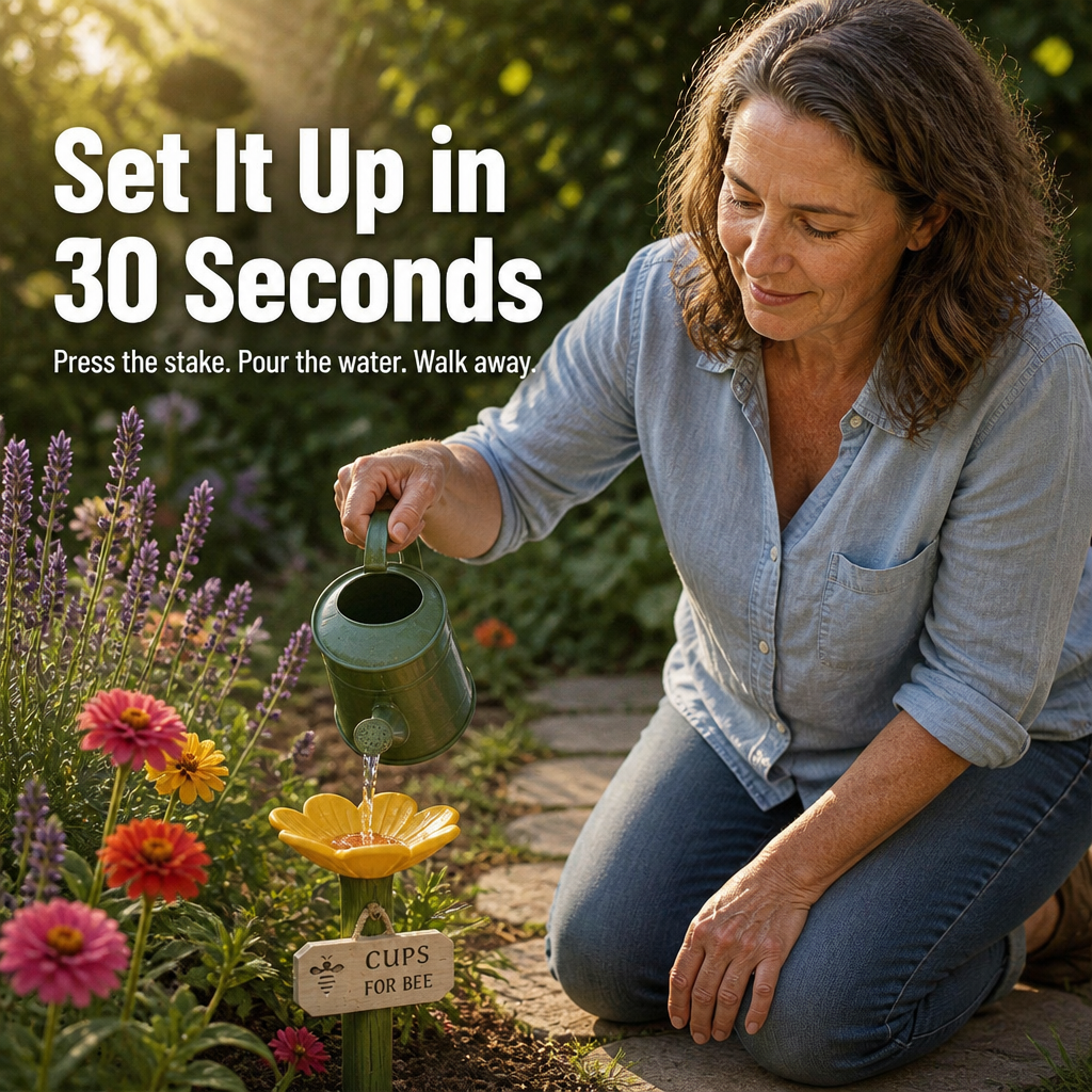 PurePollen™ — The Safe Sip Spot That Keeps Your Garden Buzzing Alive