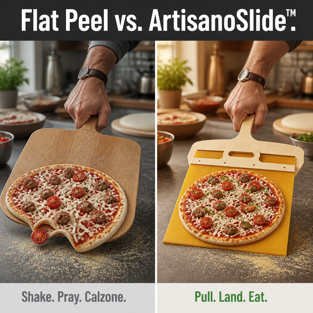 GlizzaGlide™ — Launch Perfect Pizzas with Effortless, Mess-Free Precision Every Time