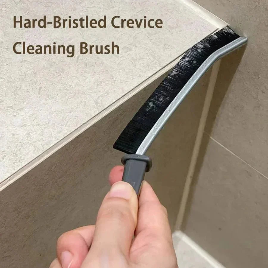 Hard Bristle Grout Cleaning Brush | Kitchen & Bathroom Tiles | Ergonomic Handle