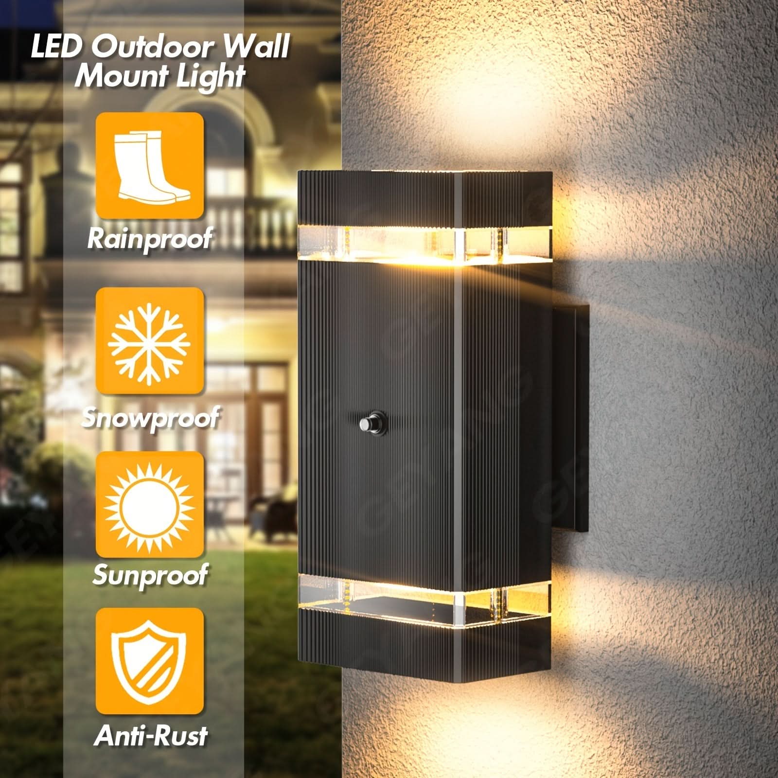 Outdoor Wall Light with Motion Sensor Technology