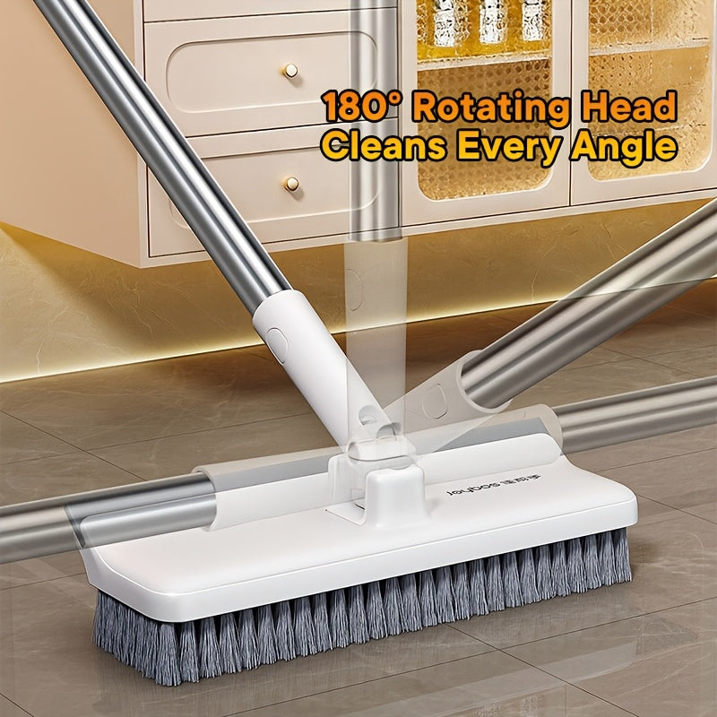 PowerScrub Pro - Versatile Floor Cleaning Brush with Extended Handle