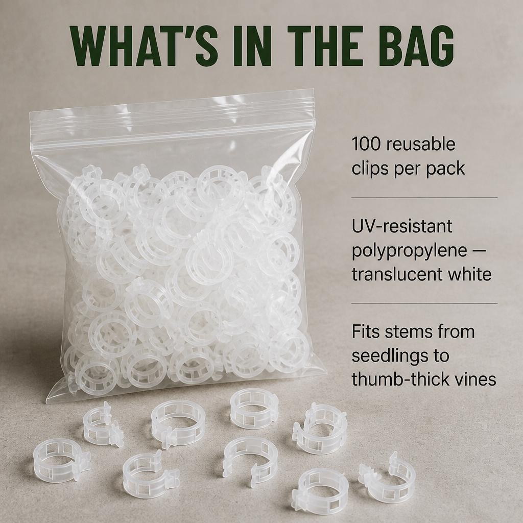 VineGuard™ Clips — Keep Your Vines Strong, Upright, and Unstoppable All Season Long