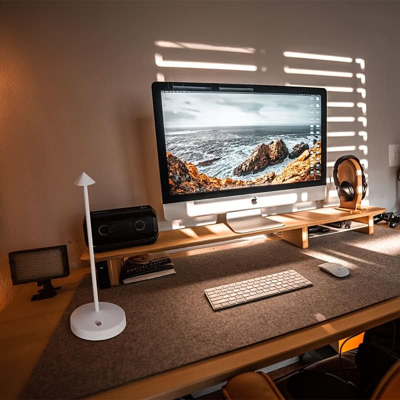 Wireless Rechargeable LED Desk Lamp with Touch Sensor for Ambient Lighting