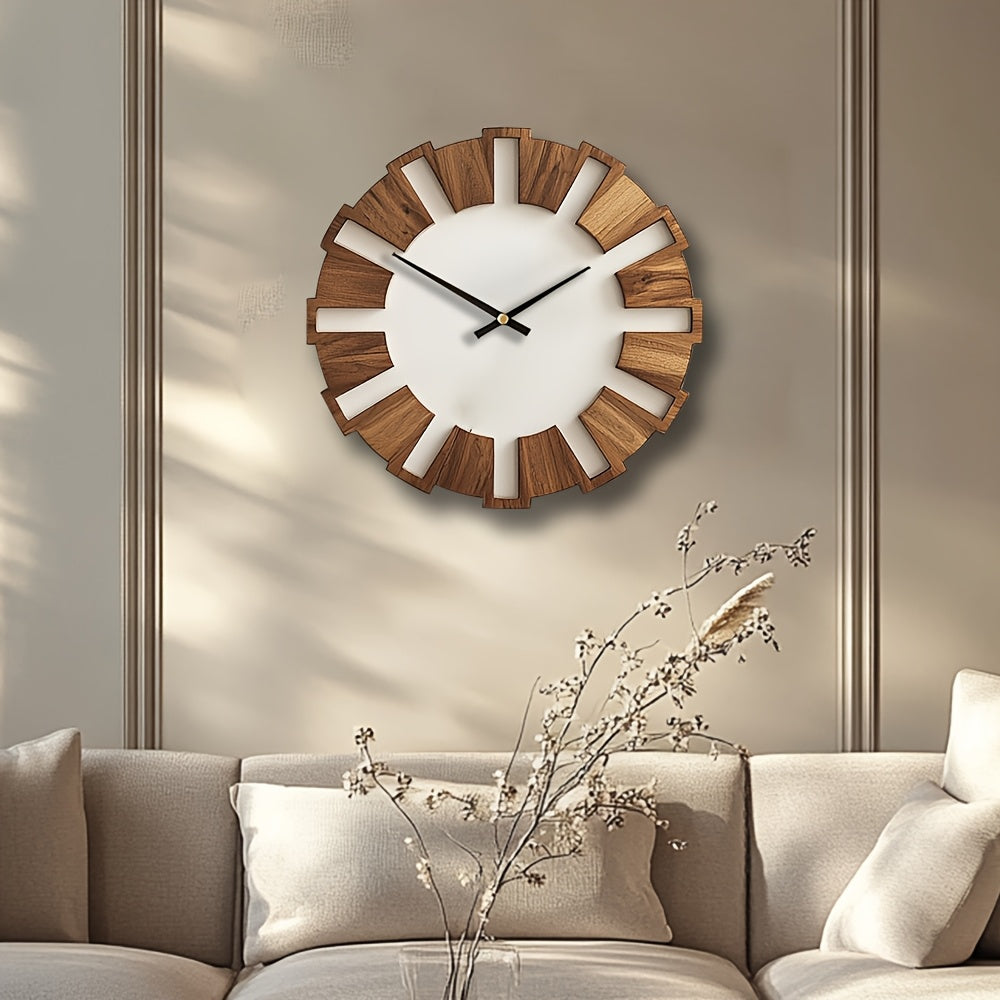 Heritage Harmony – Elegant Wooden Wall Clock for Every Space