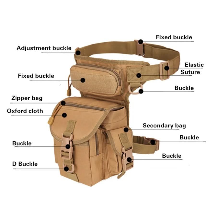 Tactical Waist Bag for Drop Leg Carry