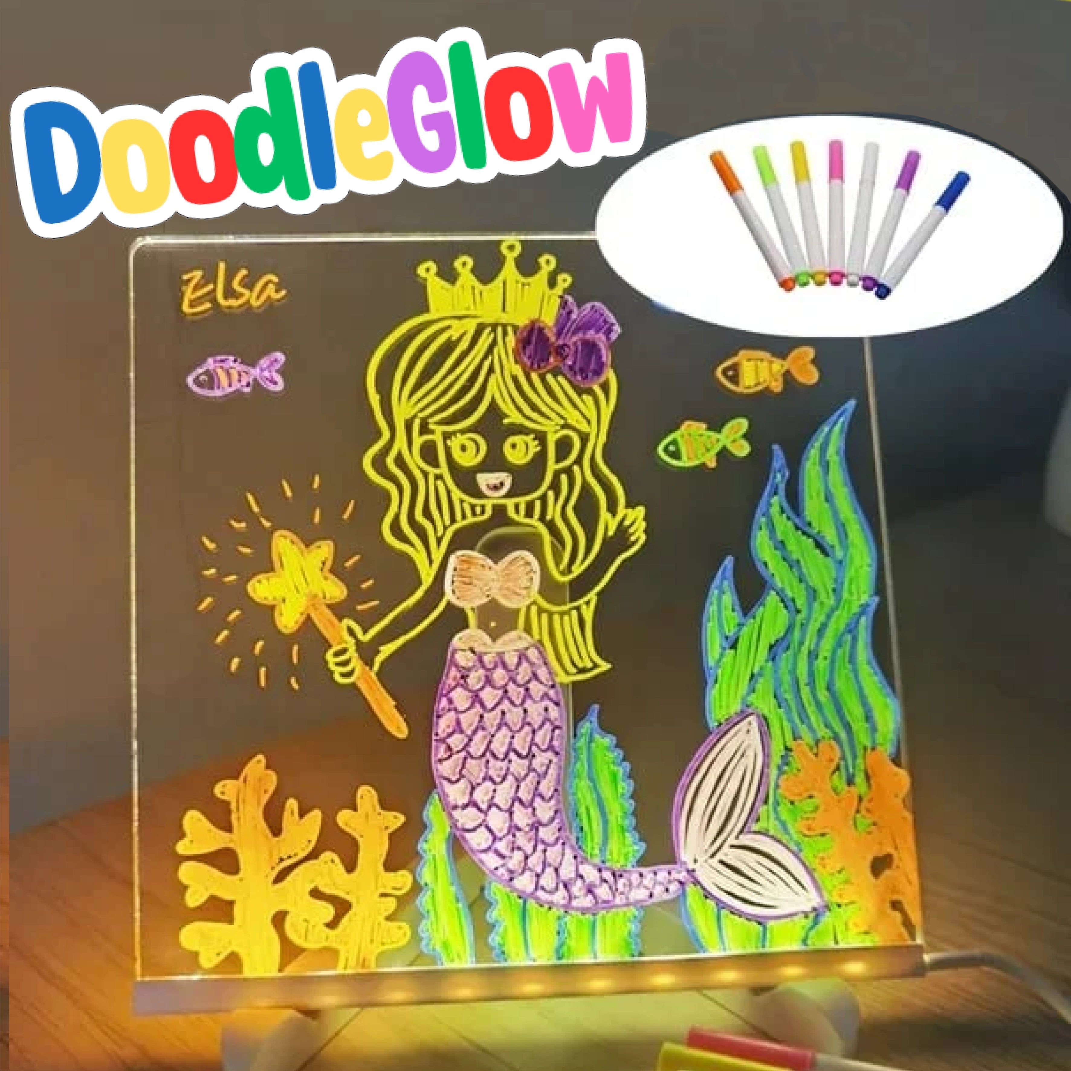 LumoSpark™ — Ignite Your Child’s Imagination with Glowing, Mess-Free Masterpieces