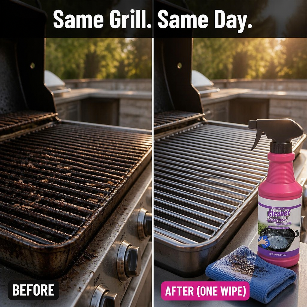 FlameForce™ — Remove Stubborn Burnt-On Grease from Your Grill in Just Two Minutes