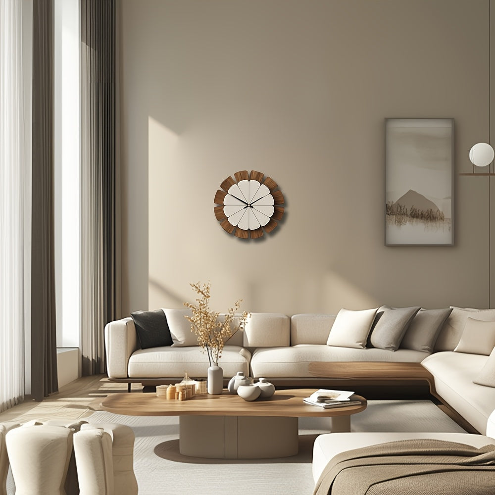 Serenity Circle – Elegant Silent Wooden Wall Clock