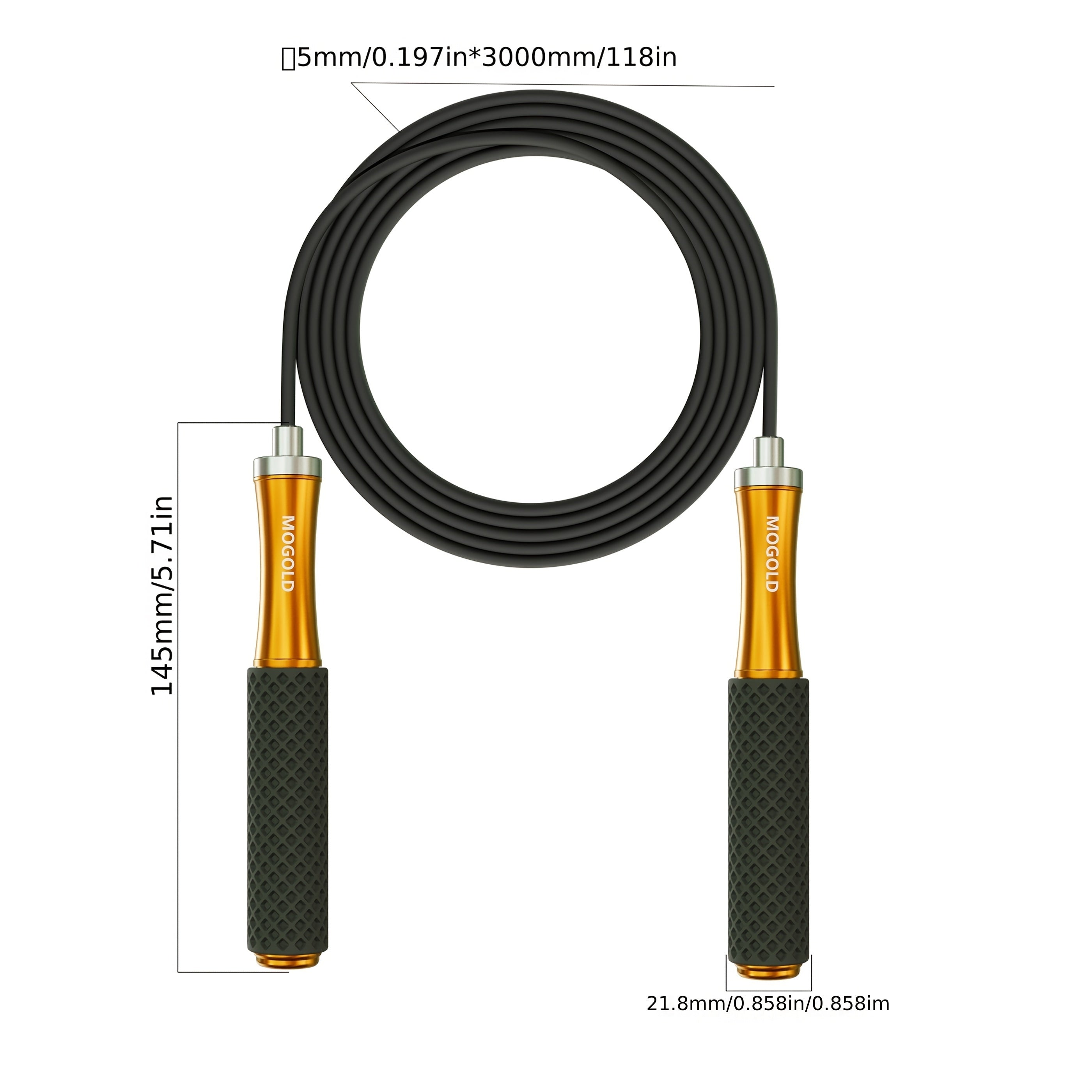 PrecisionFit Adjustable Weighted Jump Rope for Enhanced Speed Training