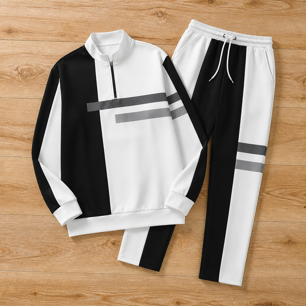 Dominex™ Half-Zip Tracksuit Set — Command Every Move with Effortless Style and All-Day Comfort