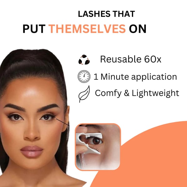 LumeLure™ — Snap On Stunning Lashes Instantly Without Glue or Fuss