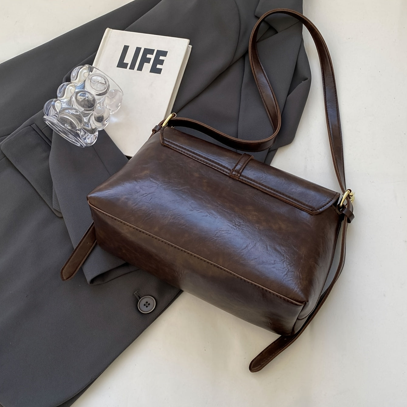 Chic Everyday Flap Bag for School and Social Events